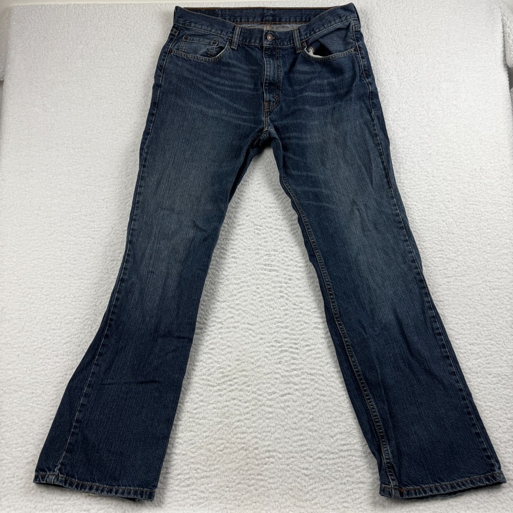 Levi's 559 Jeans Mens 36X34 Blue Relaxed Straight Leg Dark Wash Denim